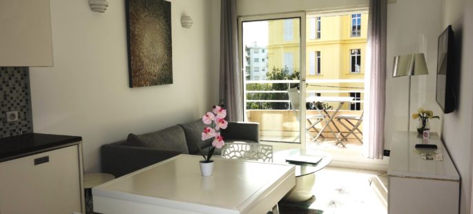 Cannes Montfleury, 2 pièces de standing avec terrasse sud, cave Cannes Montfleury, 2 pièces de standing avec terrasse sud, cave